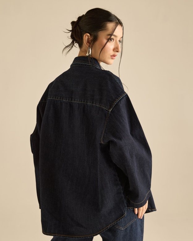 Denim Signature Double Stitched Shirt