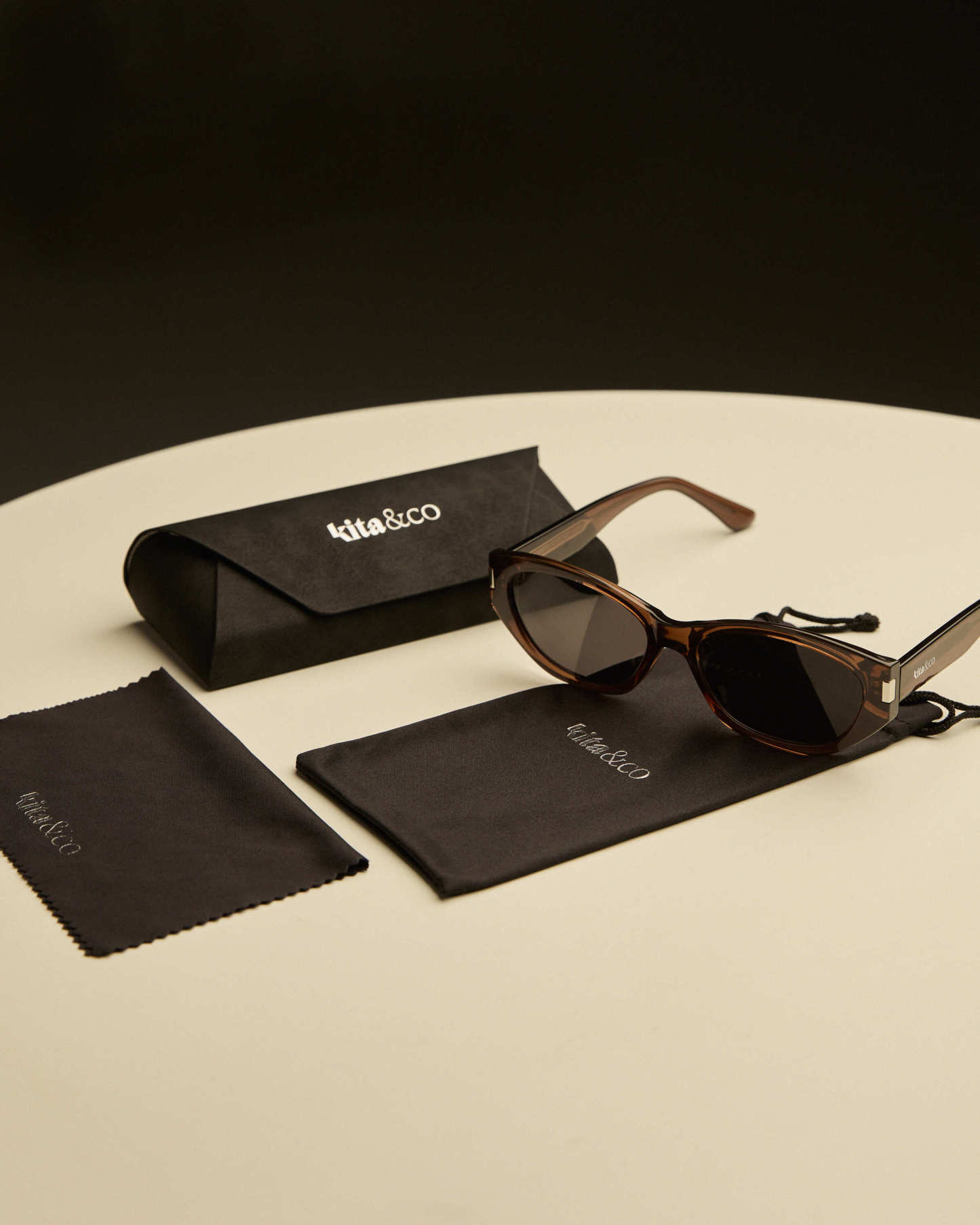 Dark Brown Square Sunglasses