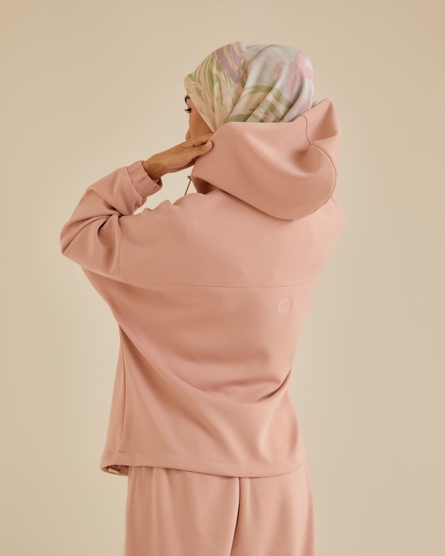 Neena Dusty Pink Hoodie Jumper