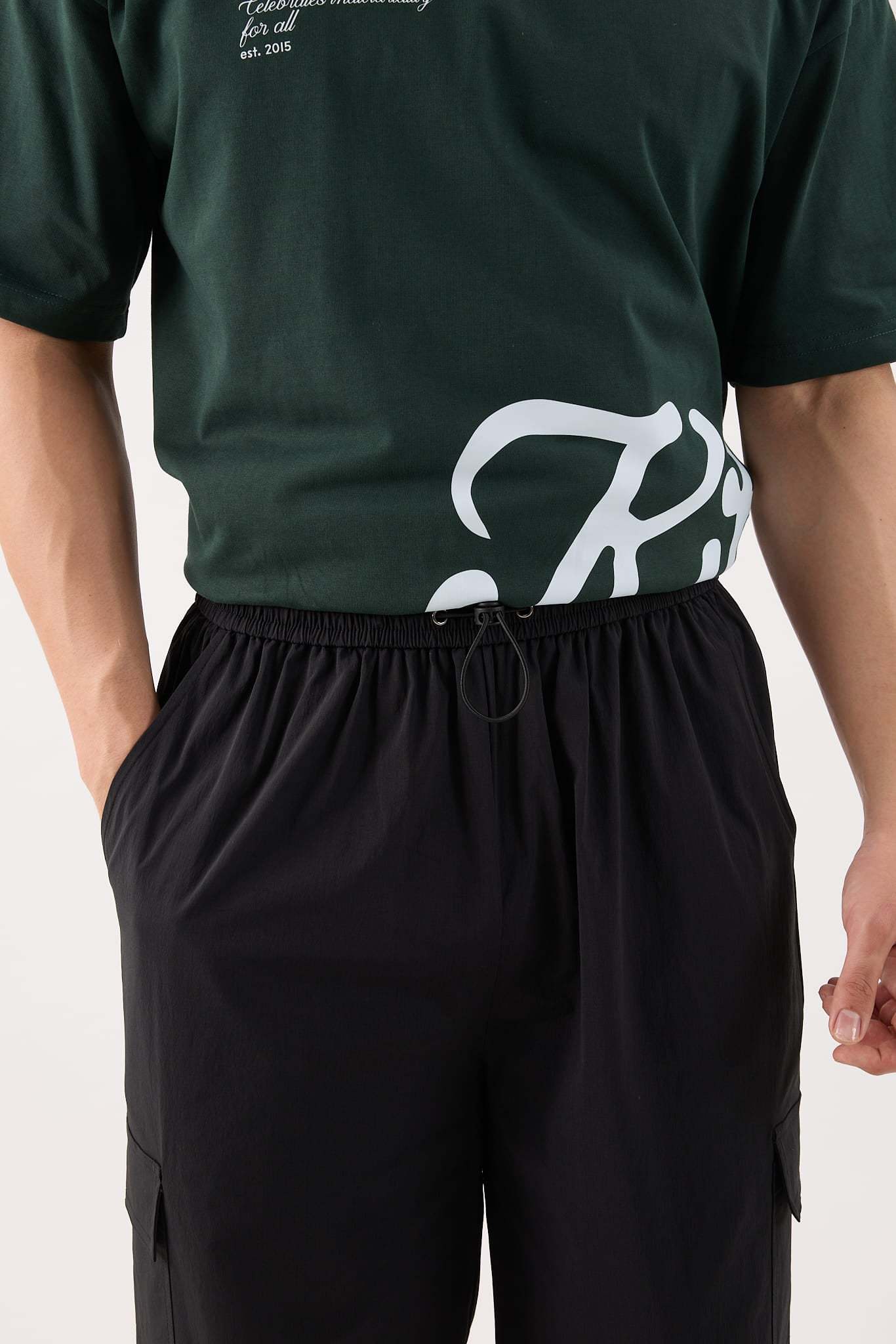 Jet Black Cargo Pants