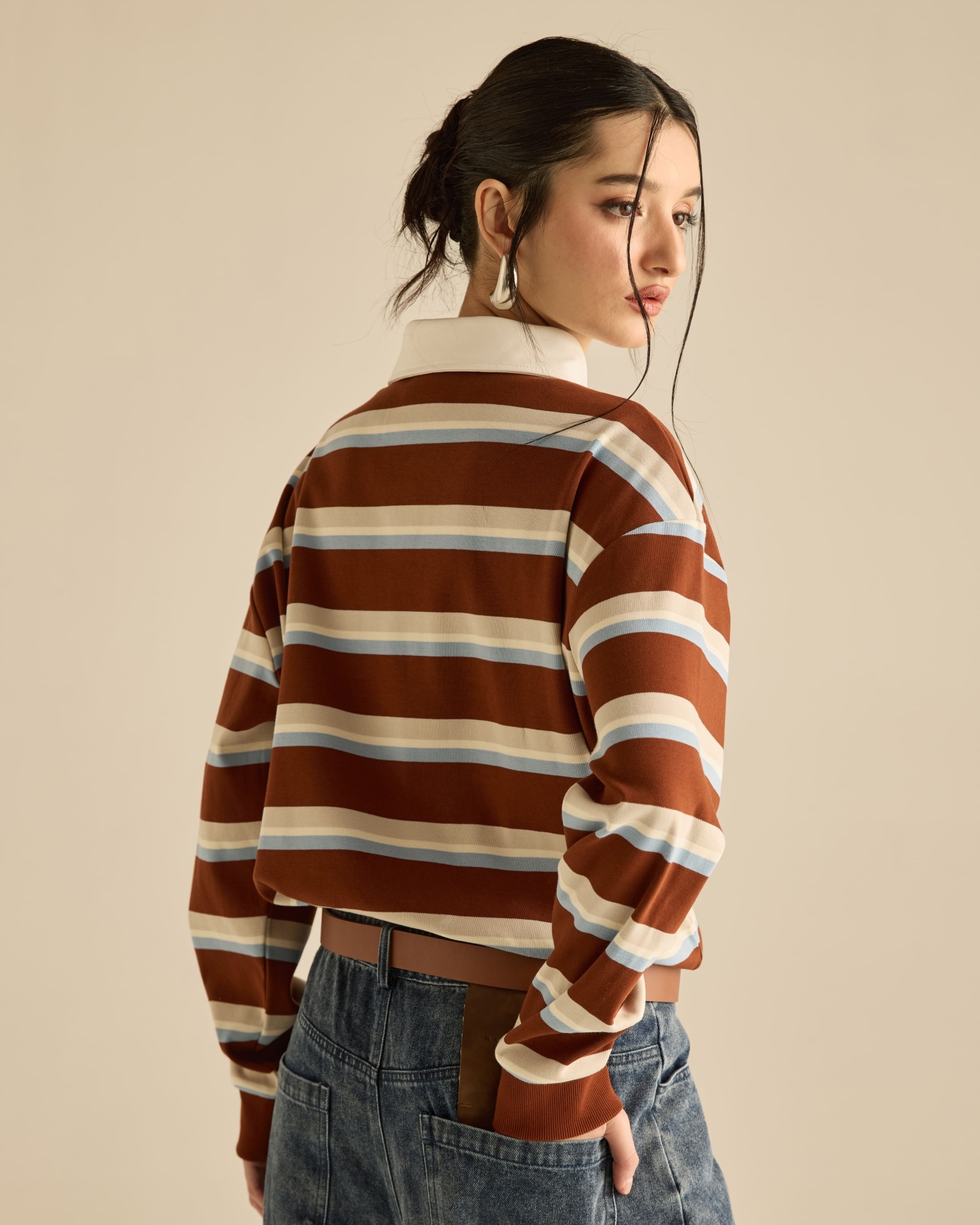 Stripes Collared Rugby Shirt