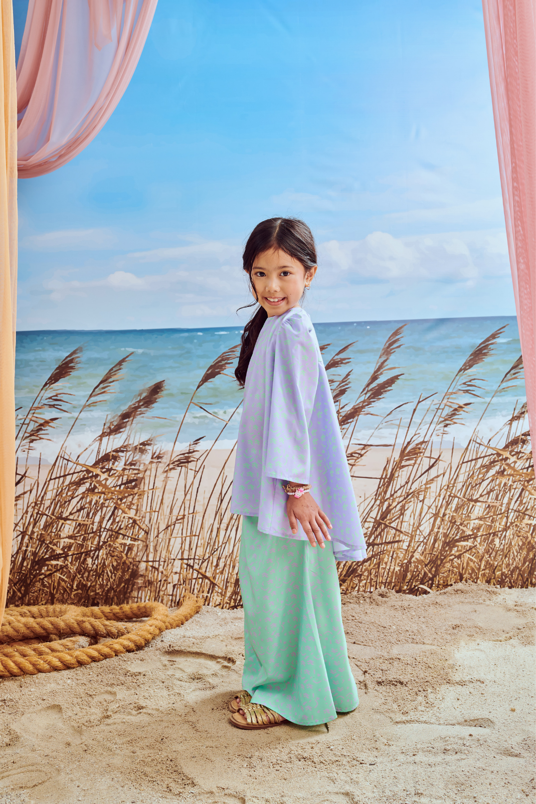 Mini Sophia Lilac Kurung