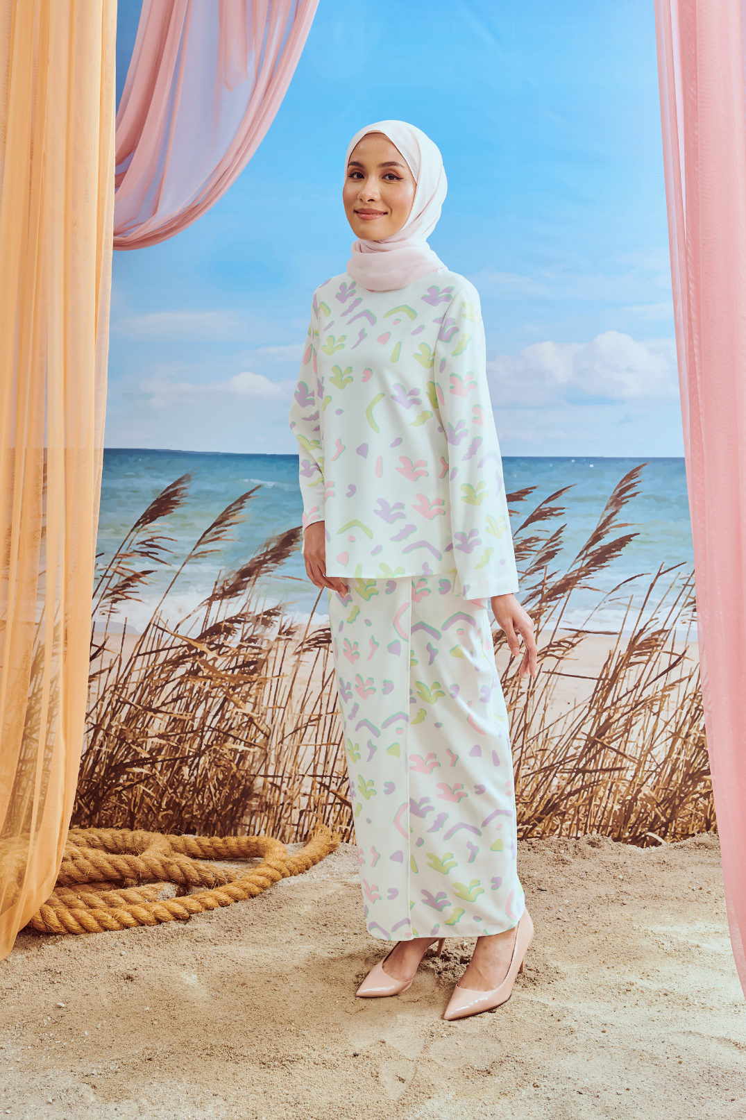 Sophia White Modern Kurung
