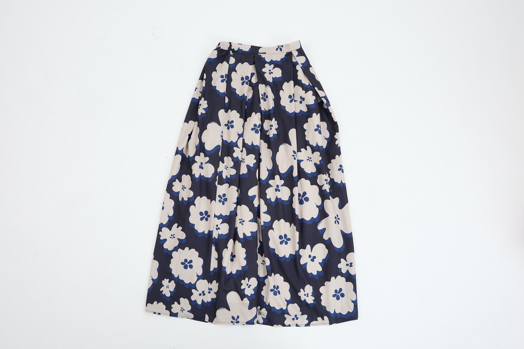 Fiora Black Printed Flare Skirt