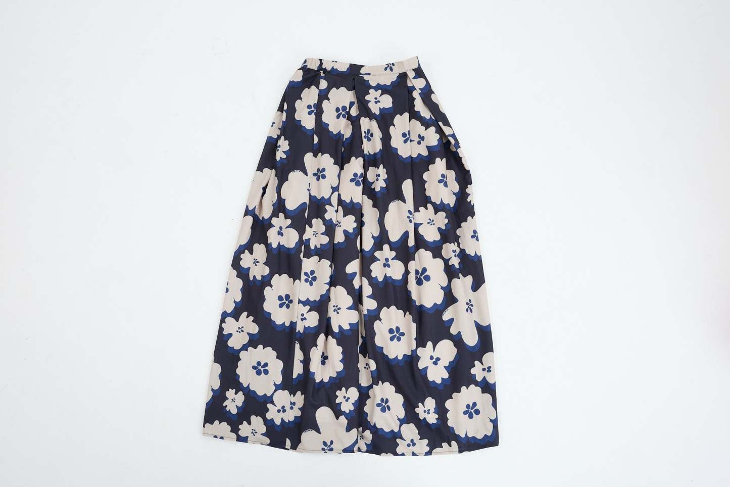Fiora Black Printed Flare Skirt