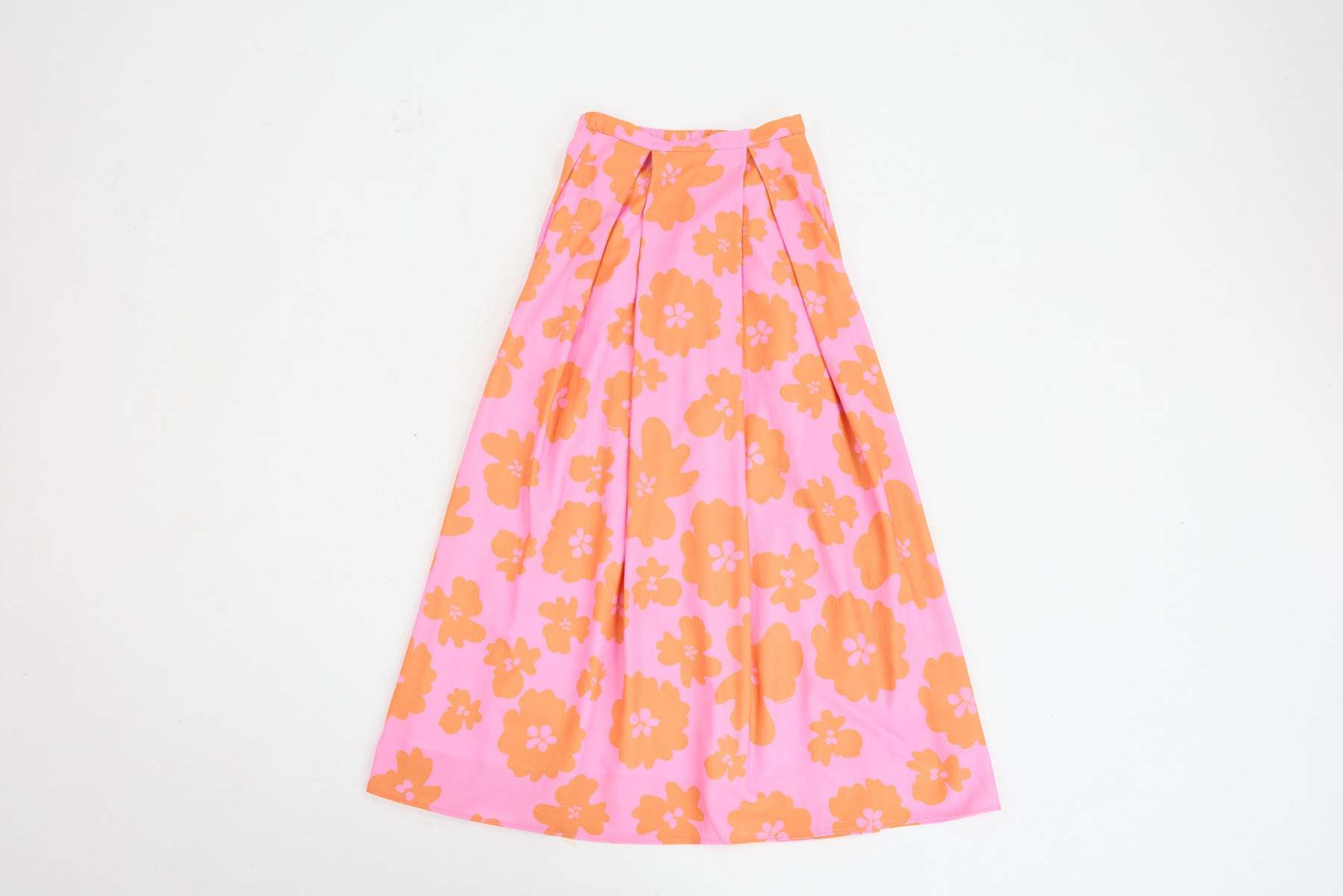 Fiora Fuchsia Printed Flare Skirt