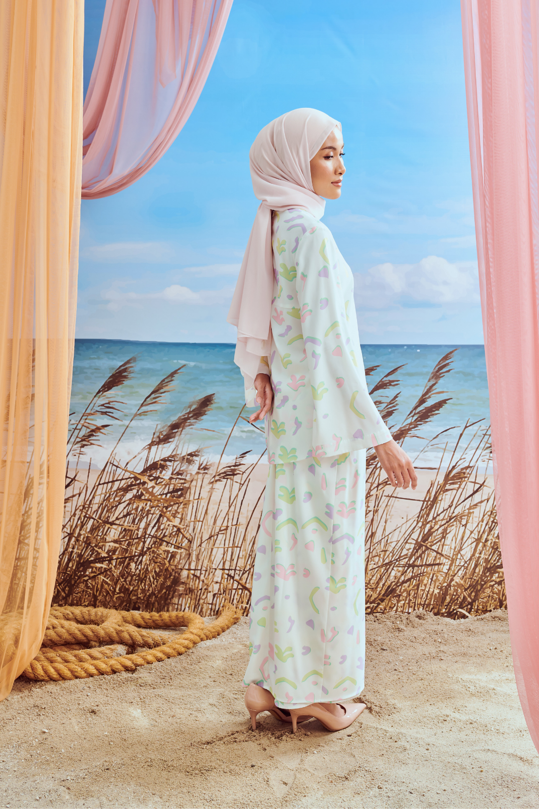 Sophia White Modern Kurung
