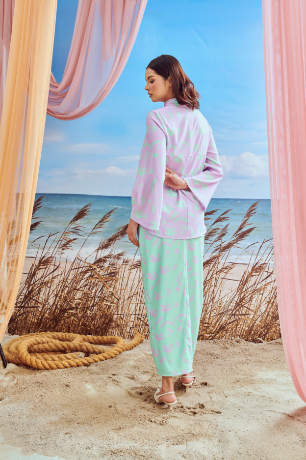 Sophia Lilac Modern Kurung