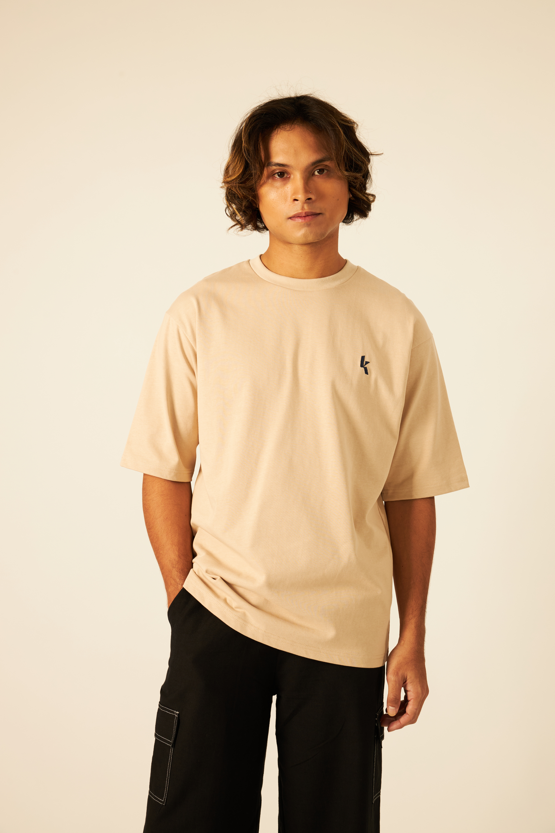 Beige Oversized T-Shirt