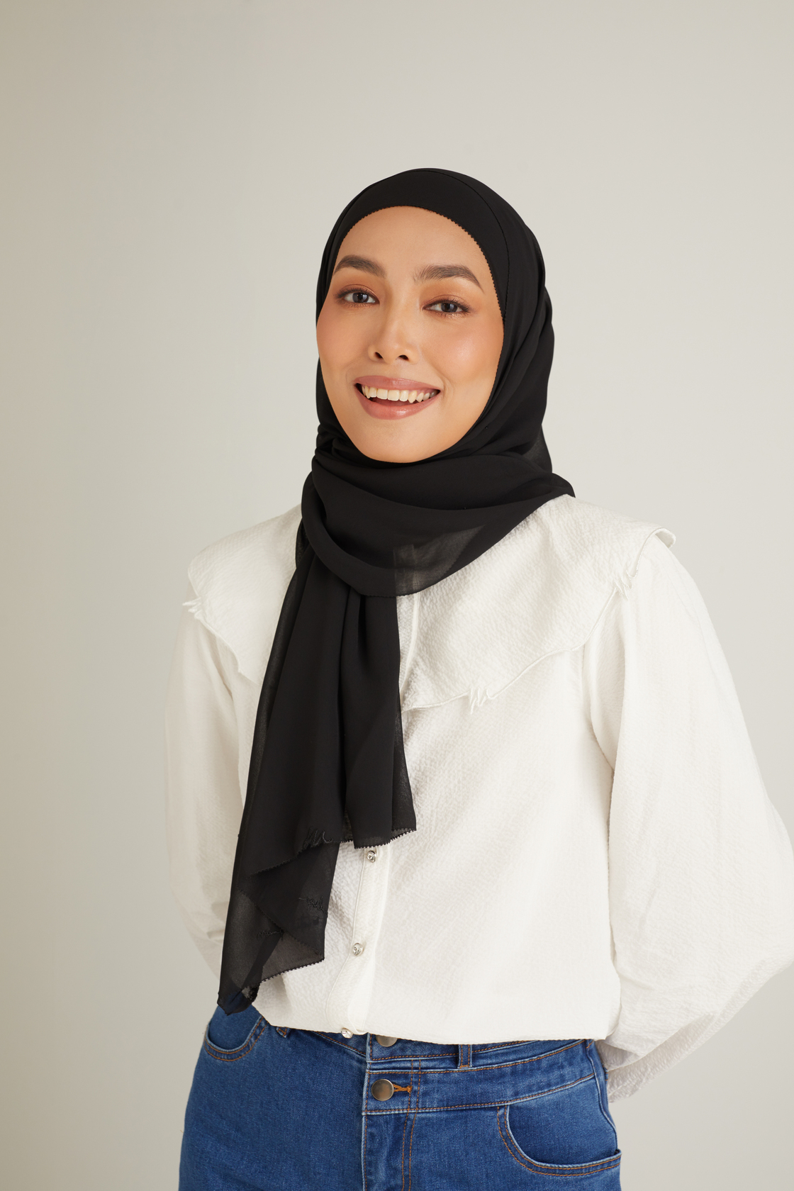 Mimpikita x Zandra Clara Black Scarf