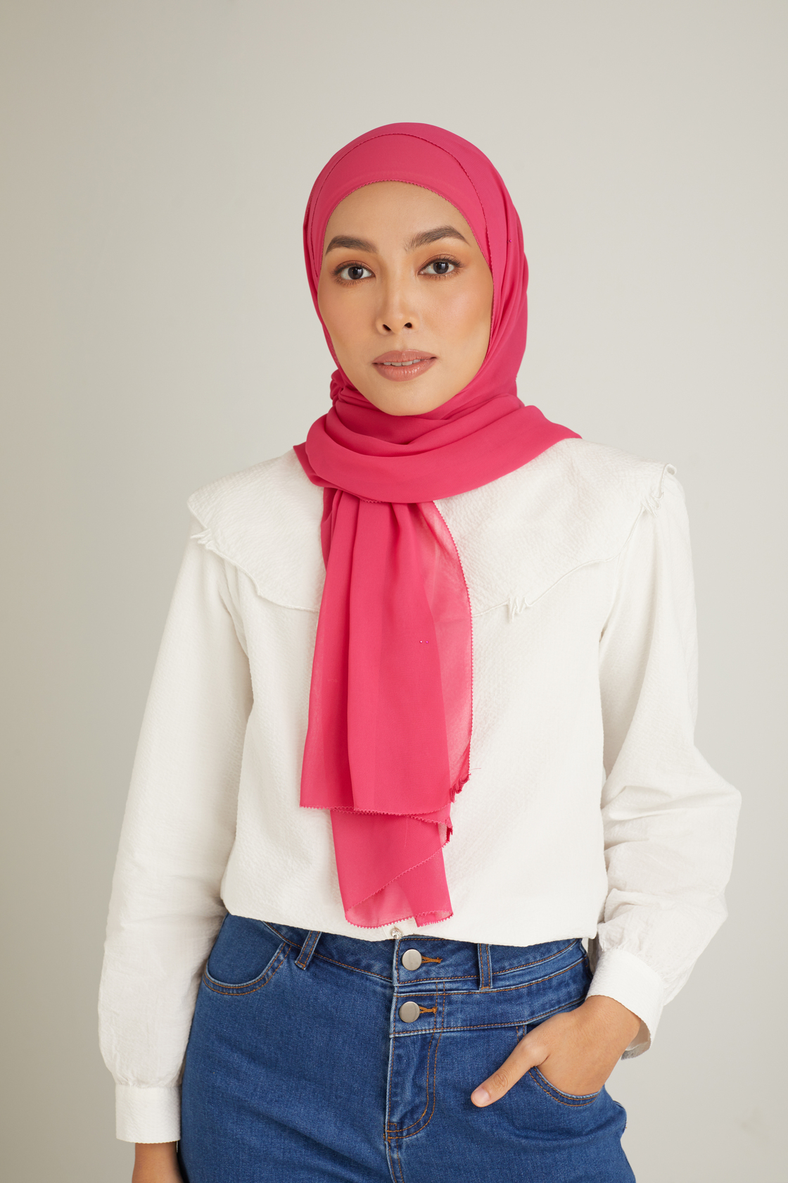 Mimpikita x Zandra Cacia Fuchsia Scarf