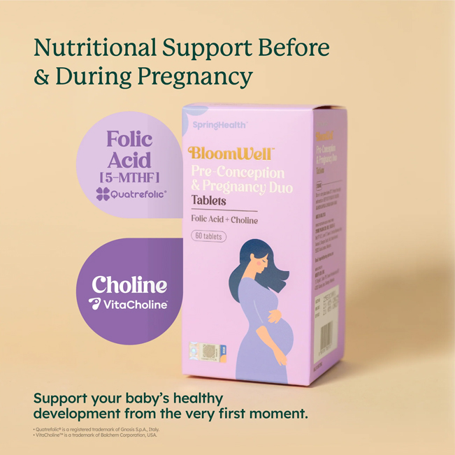 Bloom Well Pre-Conception & Pregnancy Duo Tablets (60's)