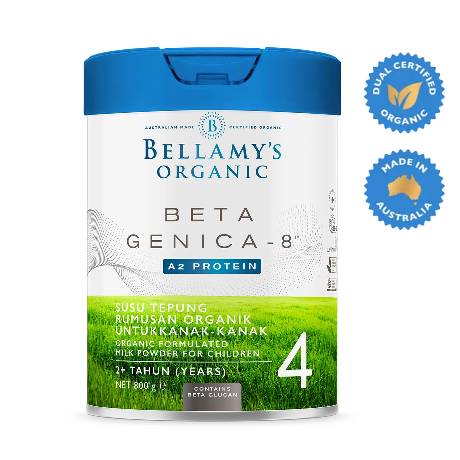 Bellamy's Beta Genica-8 Junior Milk Drink (Step 4) 800g (24 months+)