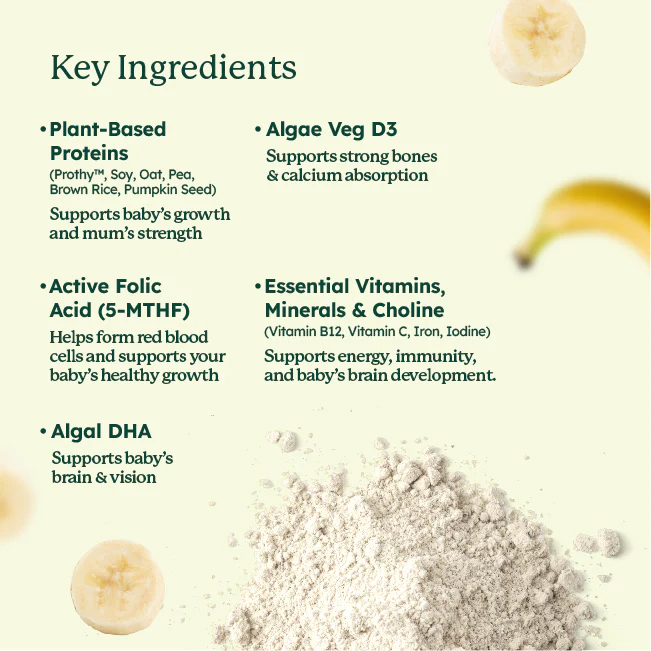 Bloom Well Prenatal Plant Protein Shake with DHA, Vitamins & Minerals