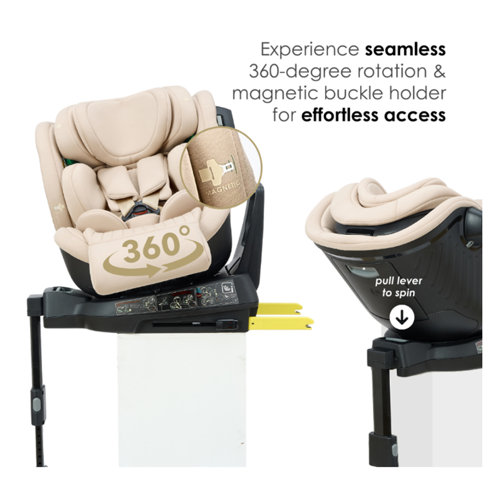 Koopers Spark+ 360 Spin Baby Car Seat Bamboo Fabric 0-12 Years