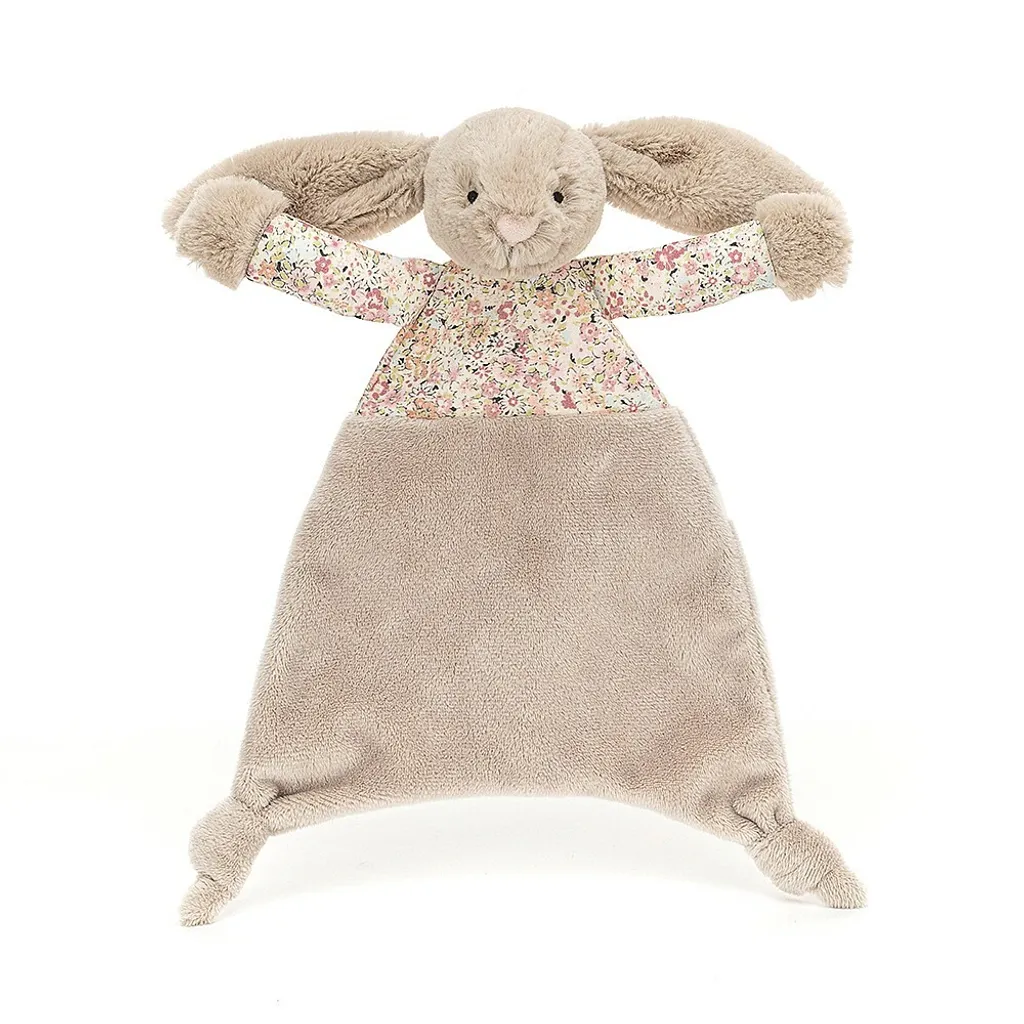 Jellycat Blossom Bea Beige Bunny Comforter