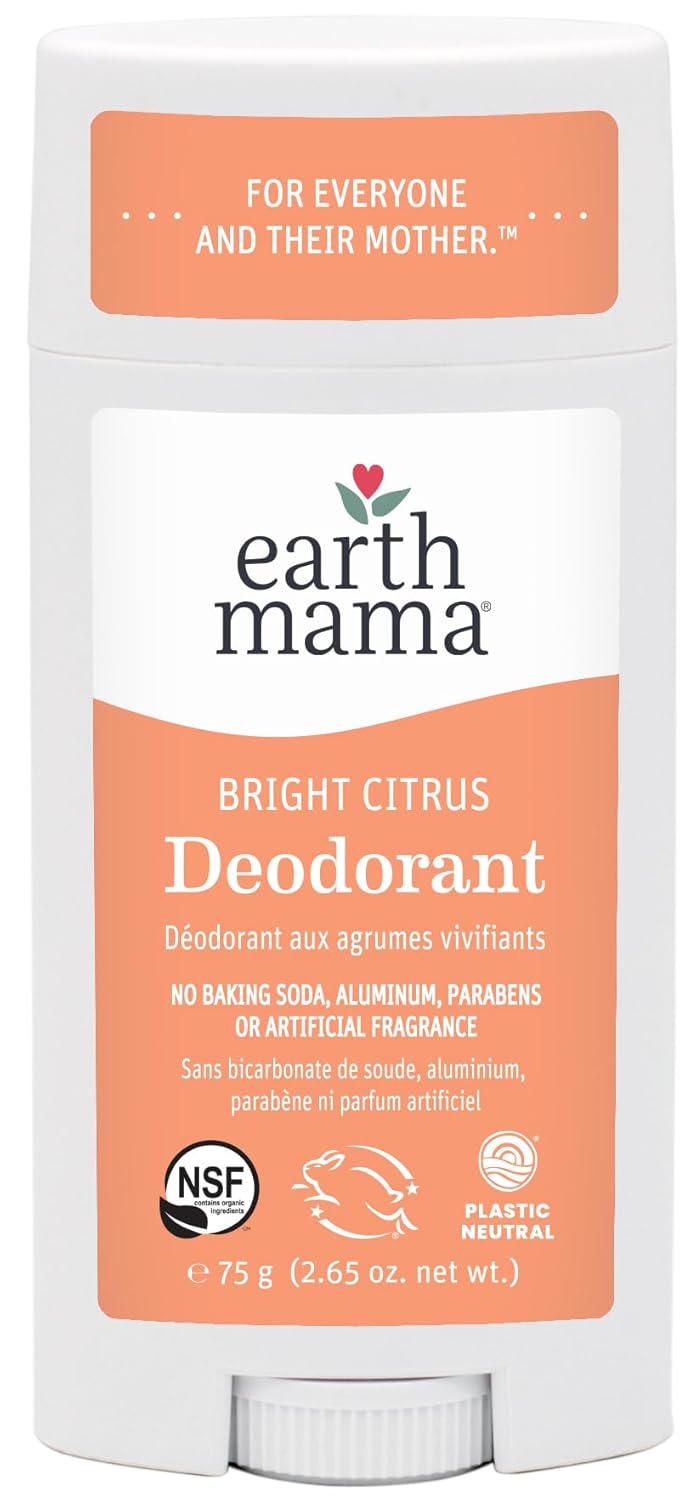 Earth Mama Organic Bright Citrus Deodorant(75g)