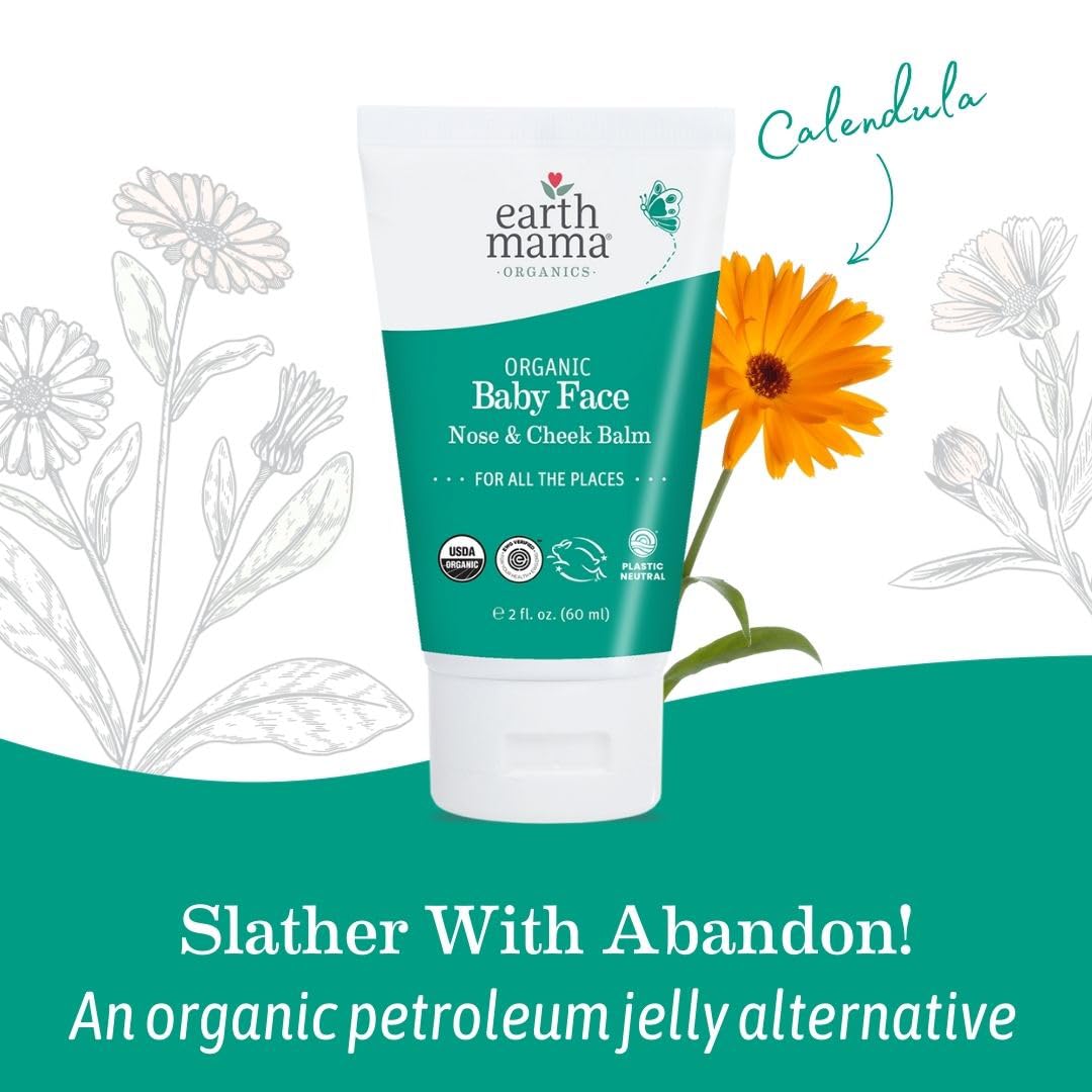 Earth Mama Organic Baby Face Nose and Cheek Balm 60ml
