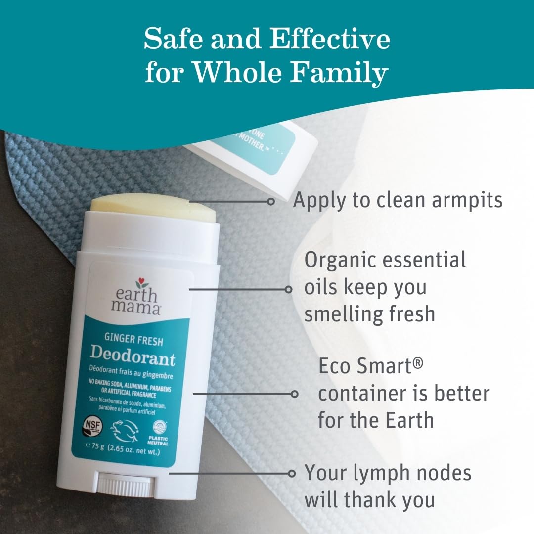 Earth Mama Organic Ginger Fresh Deodorant(75g)