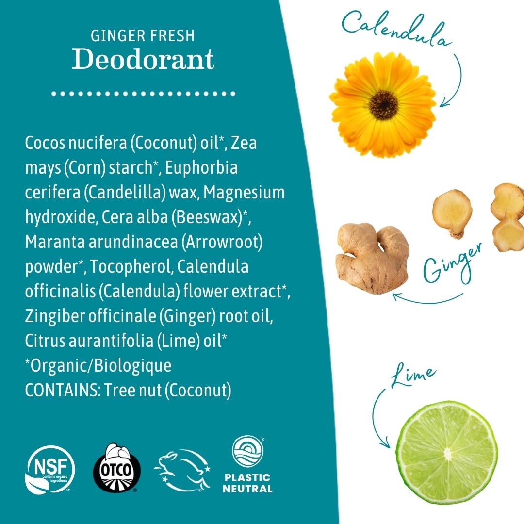 Earth Mama Organic Ginger Fresh Deodorant(75g)