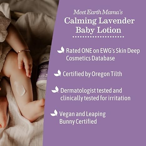 Earth Mama Organic Calming Lavender Baby Lotion 240ml