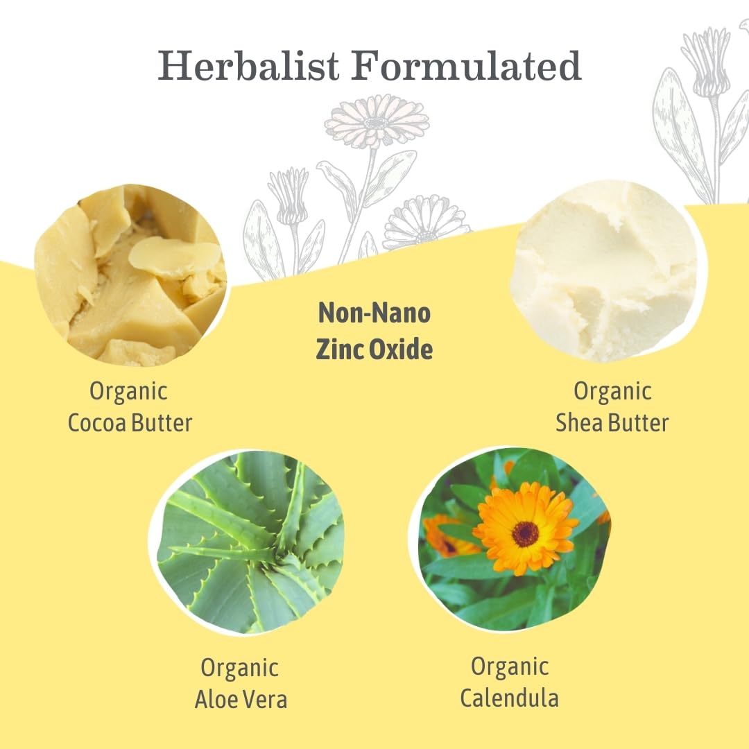 Earth Mama Organic Baby Face Mineral Sunscreen Face Stick SPF 40 (21g)