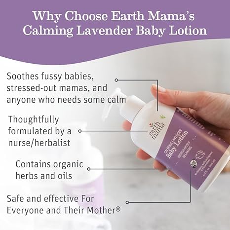Earth Mama Organic Calming Lavender Baby Lotion 240ml