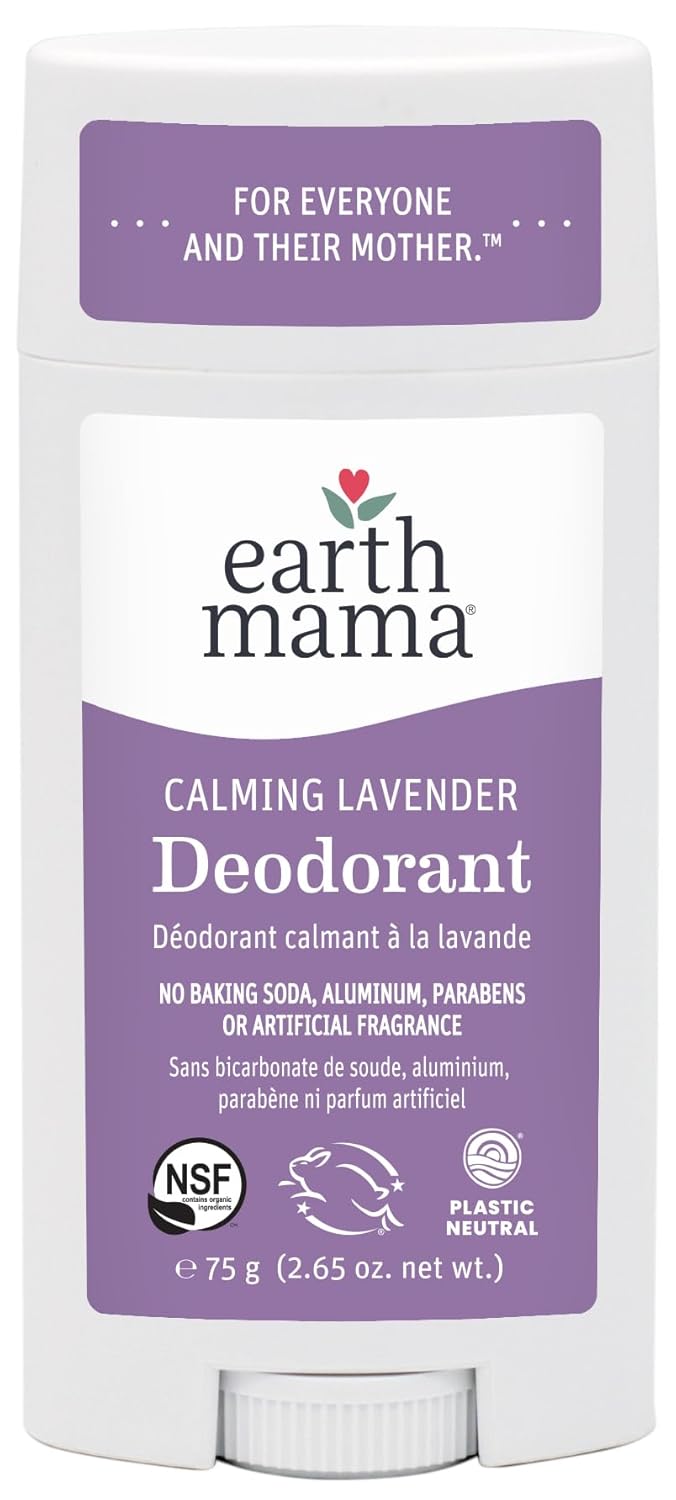 Earth Mama Organic Calming Lavender Deodorant(75g)
