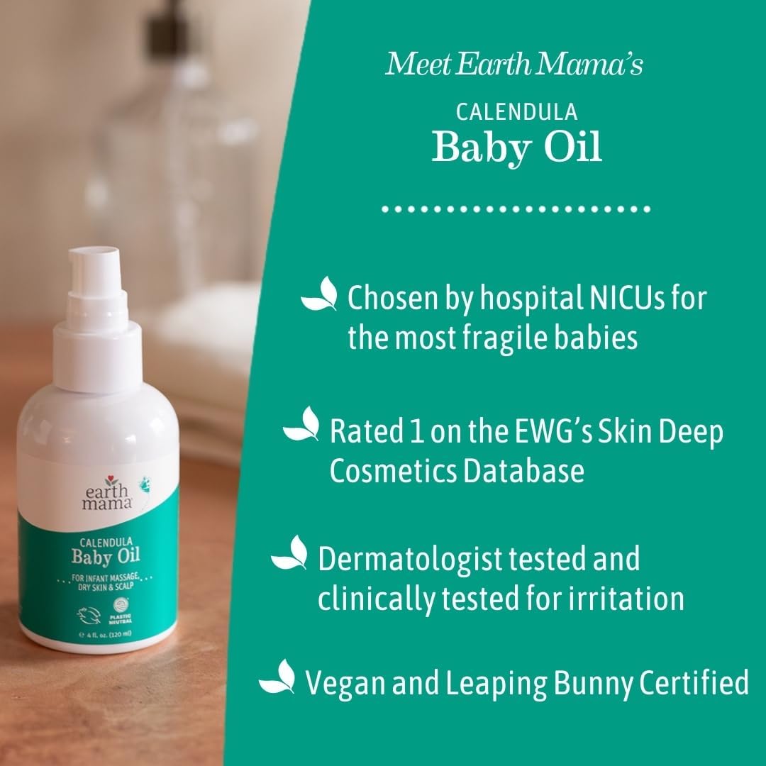 Earth Mama Organic Calendula Baby Oil 120ml