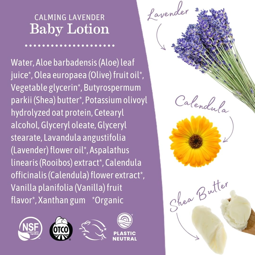 Earth Mama Organic Calming Lavender Baby Lotion 240ml