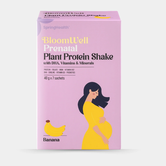 Bloom Well Prenatal Plant Protein Shake with DHA, Vitamins & Minerals