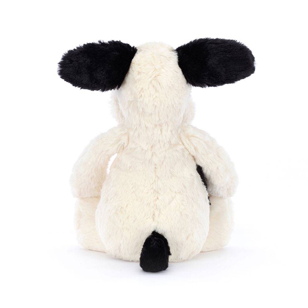 Jellycat Bashful Black & Cream Puppy 