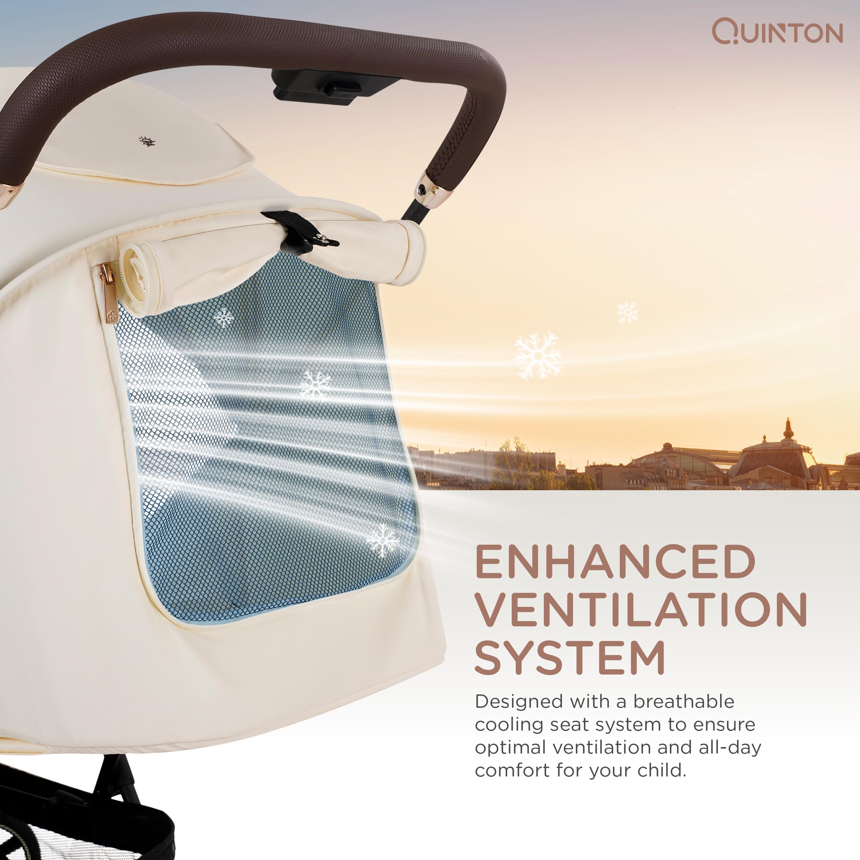 Quinton Carbon + Stroller (FREE Seat Pad Cushion + Travel Bag + Canvas Bag)