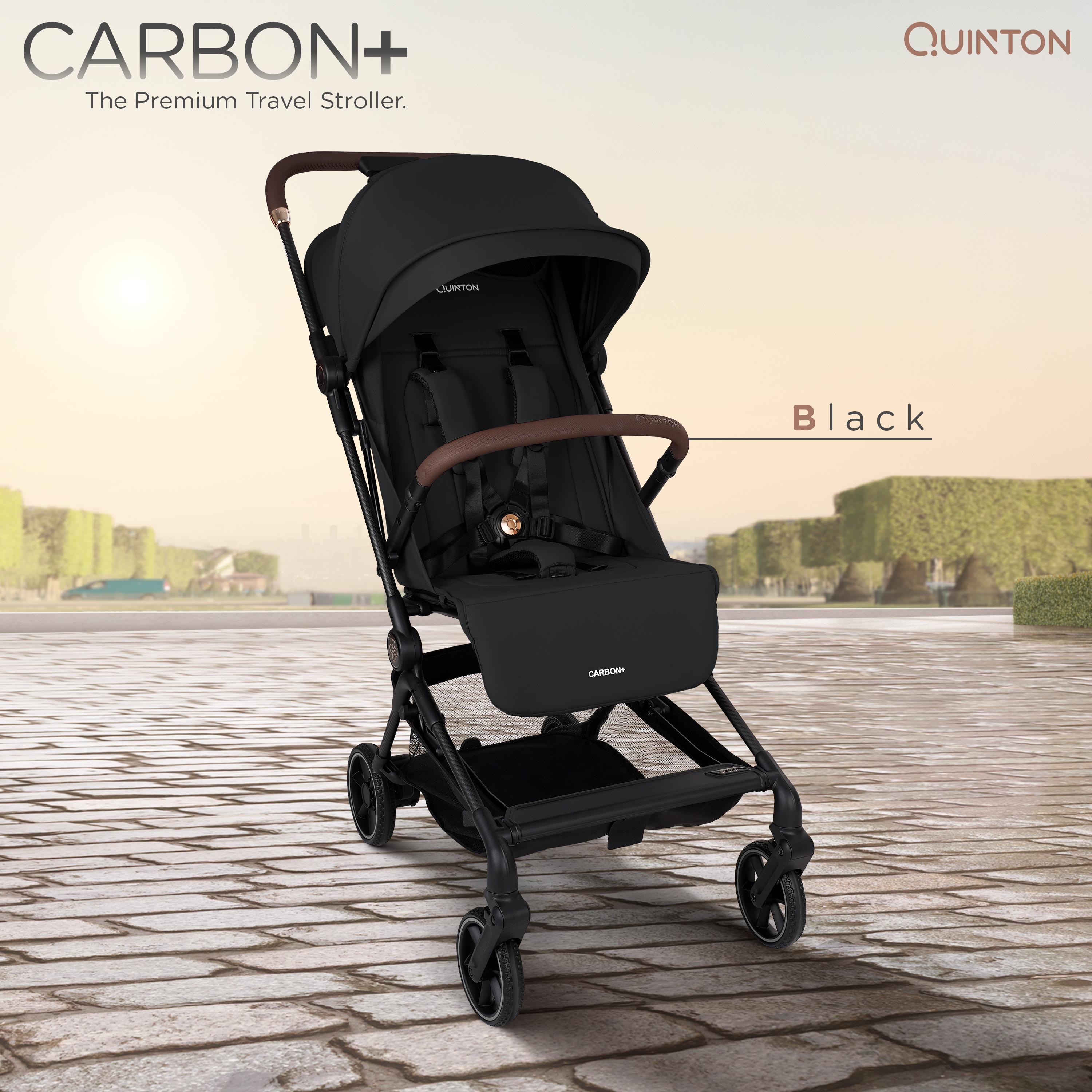 Quinton Carbon + Stroller (FREE Seat Pad Cushion + Travel Bag + Canvas Bag)