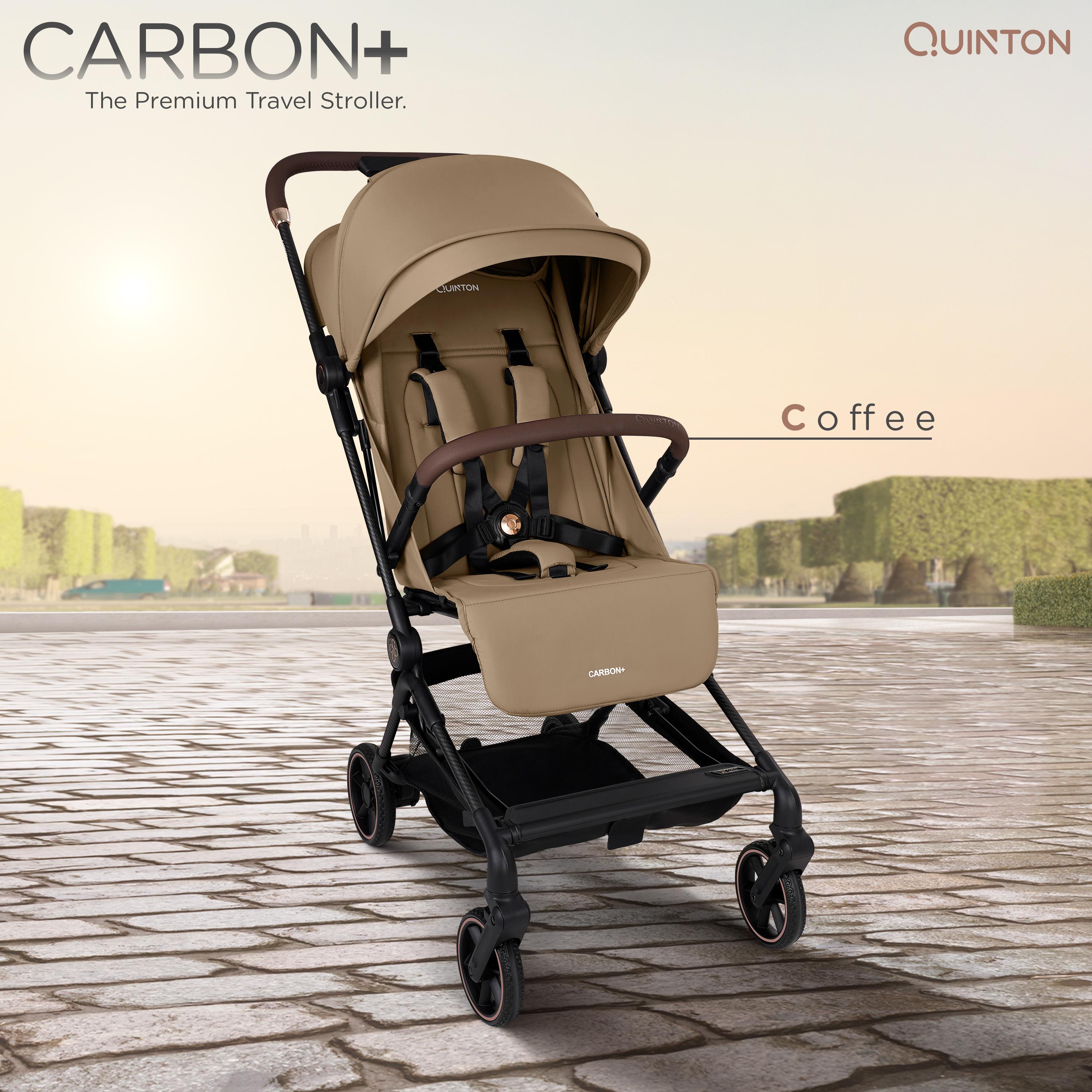 Quinton Carbon + Stroller (FREE Seat Pad Cushion + Travel Bag + Canvas Bag)
