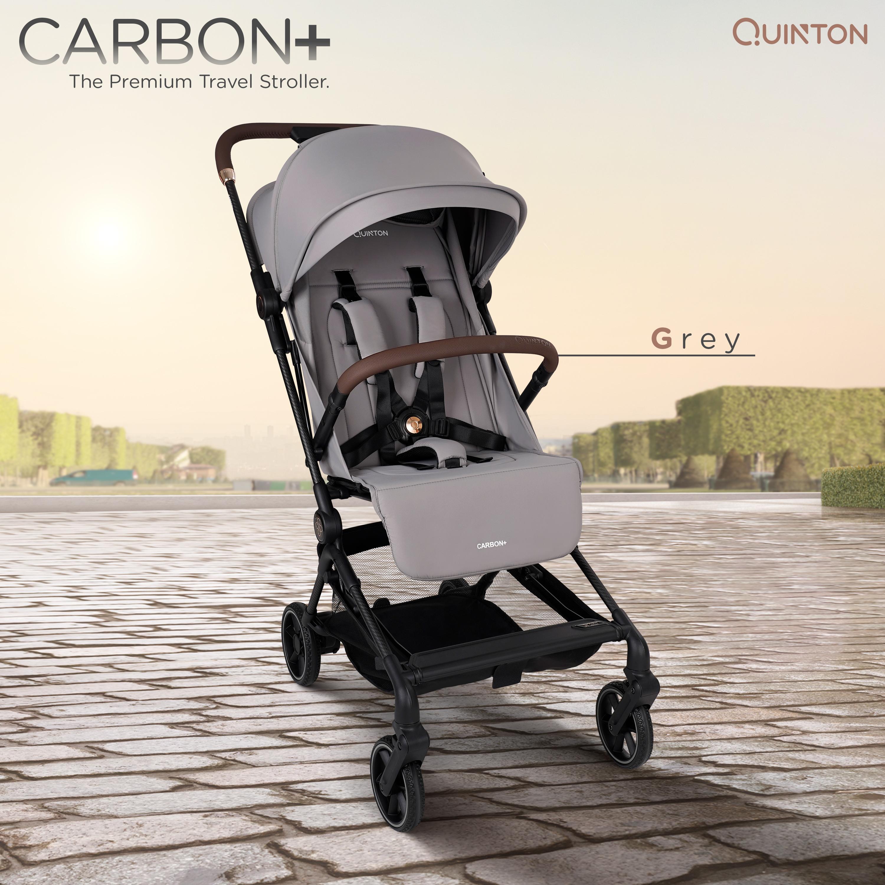 Quinton Carbon + Stroller (FREE Seat Pad Cushion + Travel Bag + Canvas Bag)
