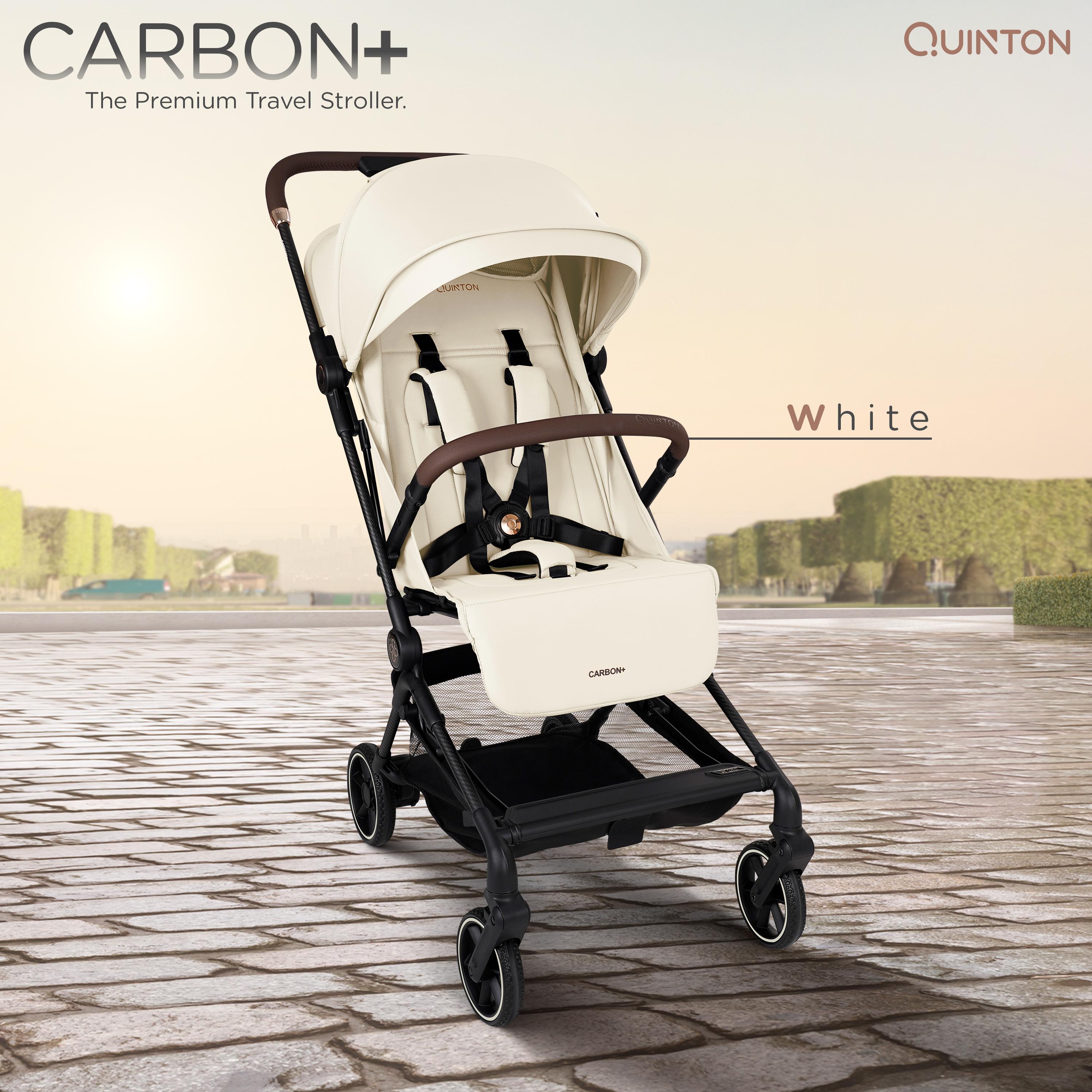 Quinton Carbon + Stroller (FREE Seat Pad Cushion + Travel Bag + Canvas Bag)