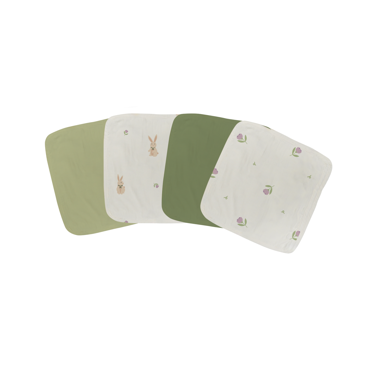 Saeson Tencel Organic Cotton Face Terry Towel 10' x 10" (4-pack)