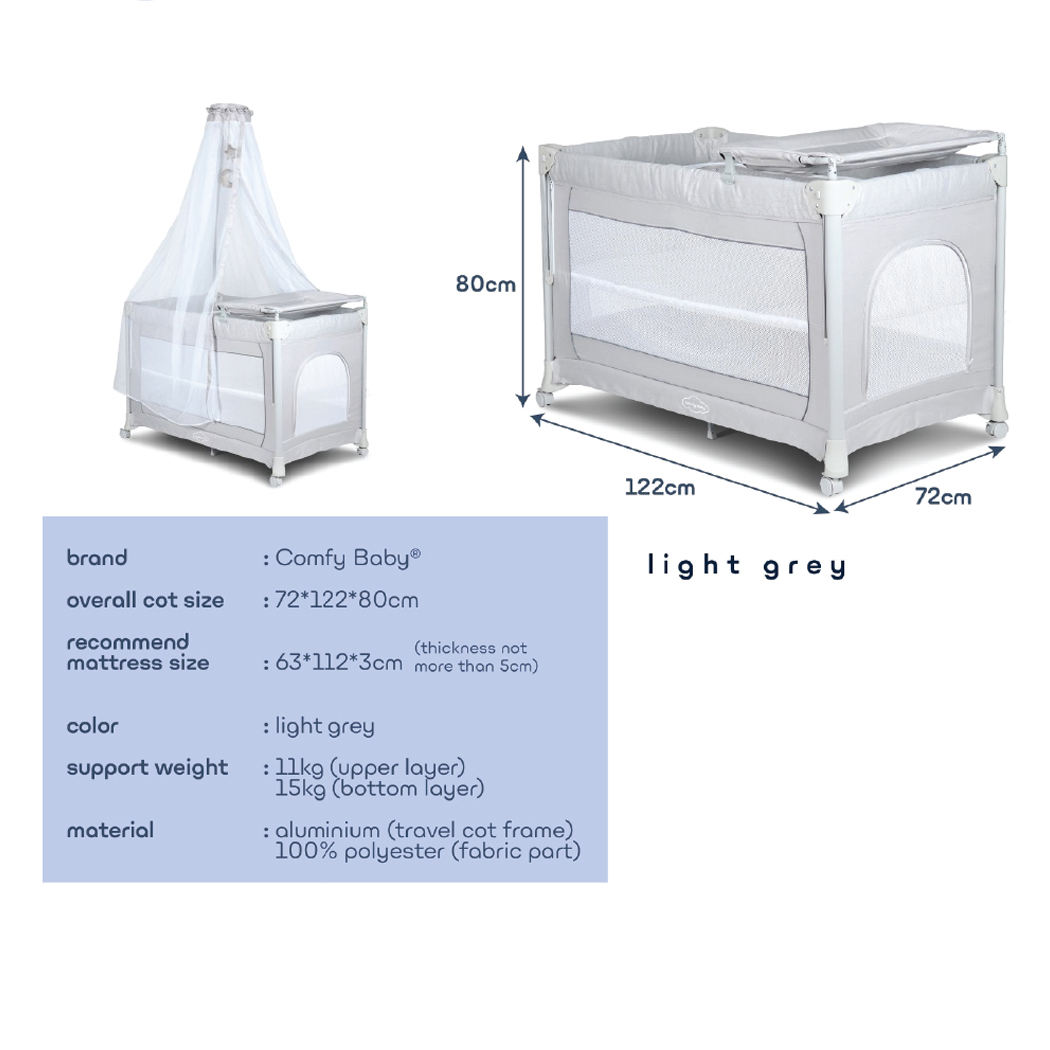 Comfy Baby Luna Travel Cot