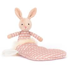 Jellycat Jolly Shimmer Stocking Pink Bunny 