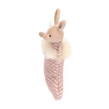 Jellycat Jolly Shimmer Stocking Pink Bunny 
