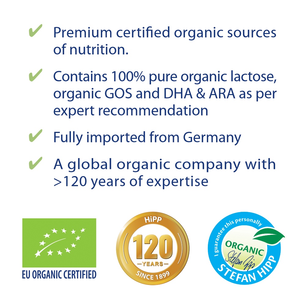 Hipp Bilac Organic Infant Formula Milk Step 1 - 900g