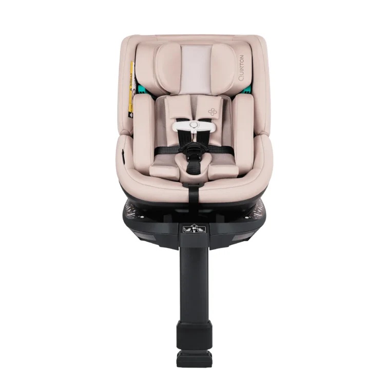 Quinton Wowo 360° Spin Safety Baby Car Seat with Chest Clip & Isofix (Newborn to 150cm, 0-12 years)