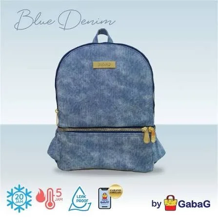 GABAG 2 IN 1 BACKPACK AND SLING URBAN DENIM BLUE