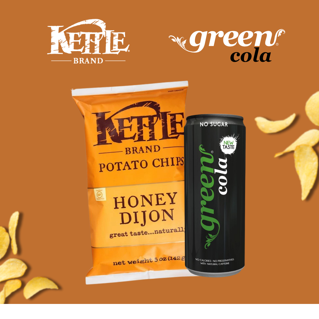 [COMBO SET] Green Cola + Food For Friends / Tyrrells / Kettle Chips | Healthy Snack & Drink Set - Perfect Pair for Snack