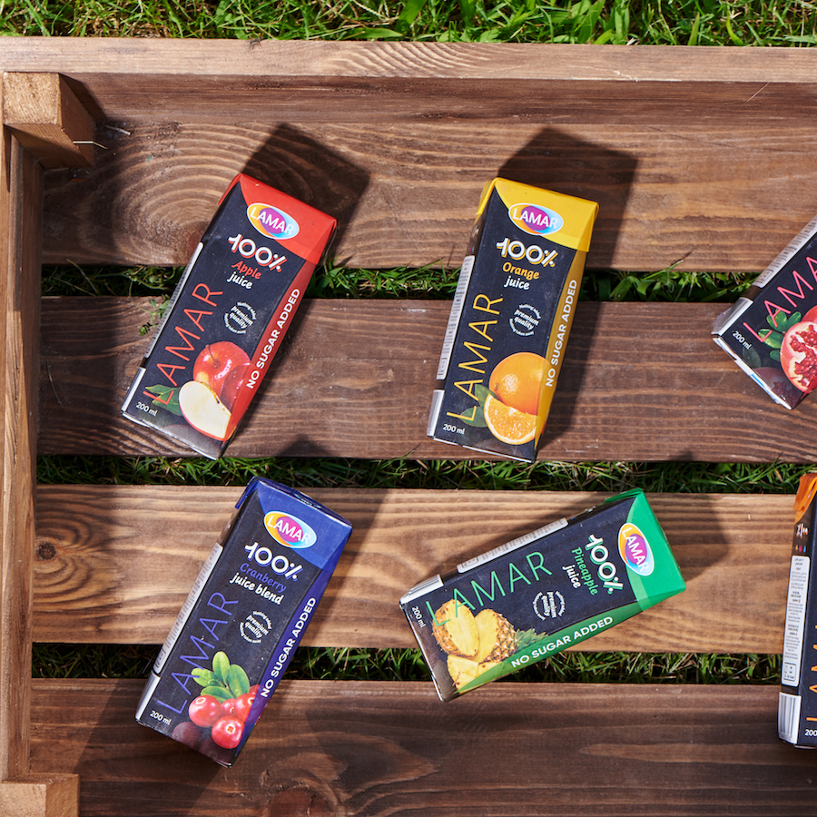 LAMAR Pineapple Juice 100% Natural & Premium Drink [ 200ml X 6 pcs ] No Preservatives imported from Egypt