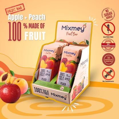 MIXMEY Apple + Peach Fruit Bar 20g x 24