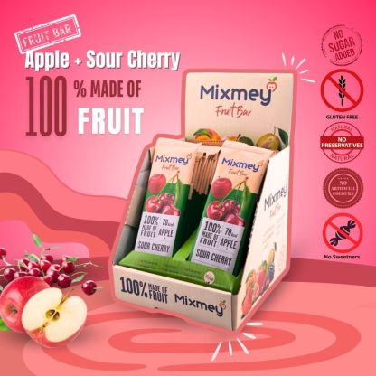MIXMEY Apple + Sour Cherry Fruit Bar 20 g x 24