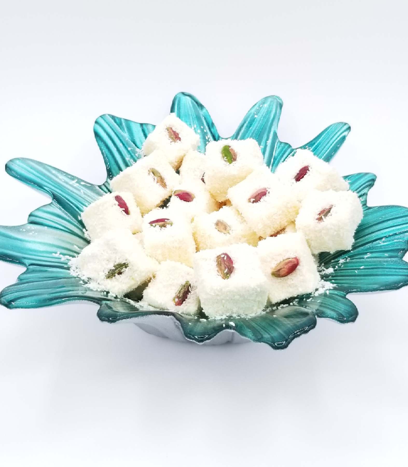 KOSKA TURKISH DELIGHT (Lokum) SULTAN WITH PISTACHIO - Giftable Snacks [500g x 12] - Imported From Turkey