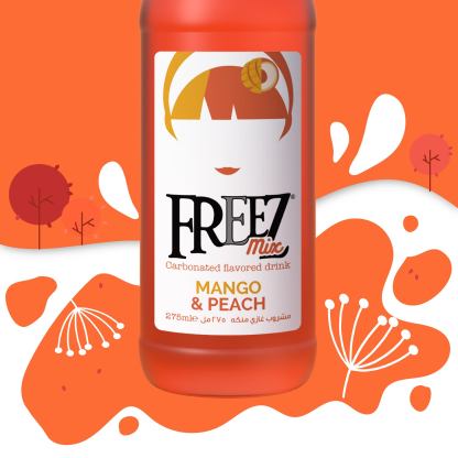 Freez Mix Mango & Peach Soda Drink 275ml x 24